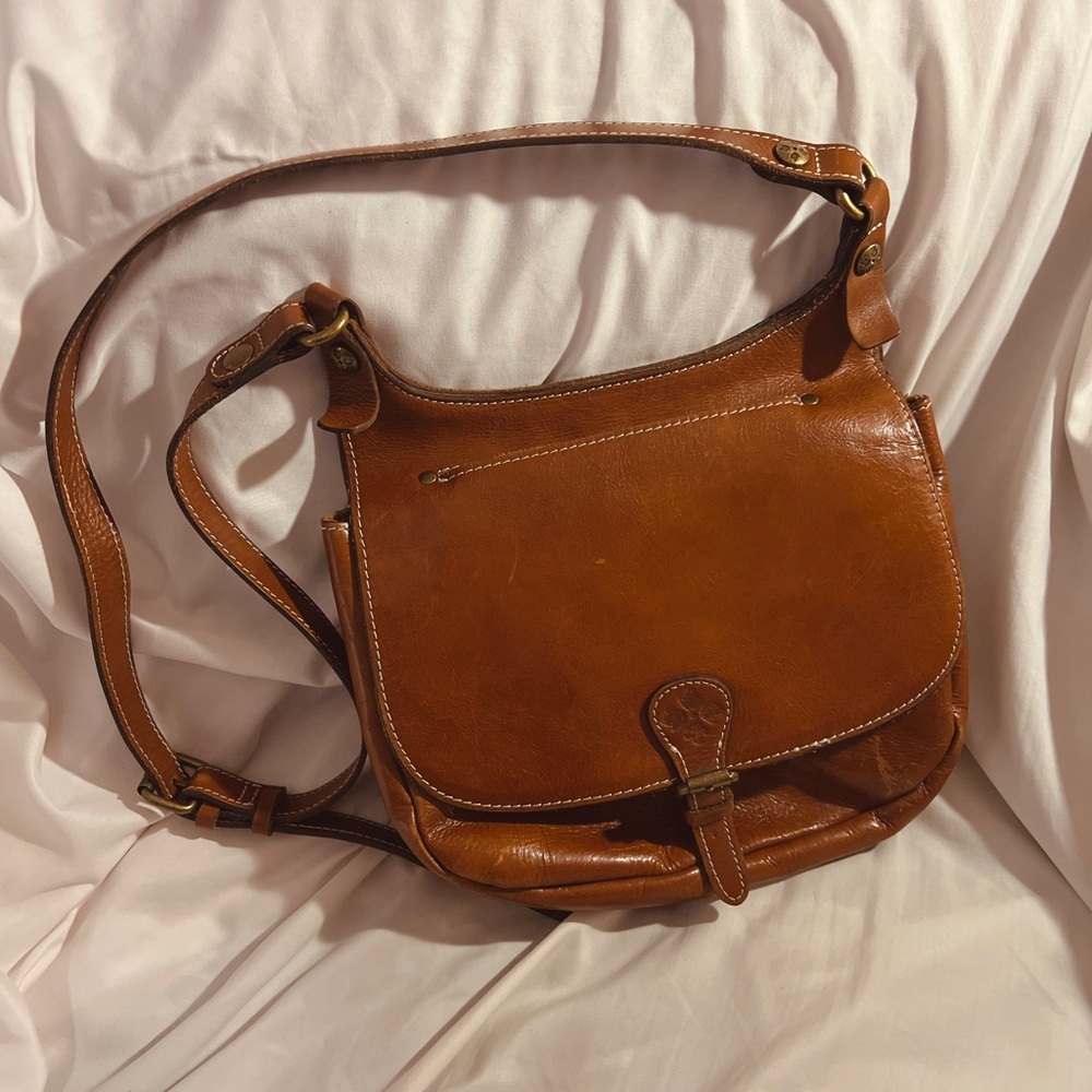 Patricia Nash Brown Leather Crossbody Bag